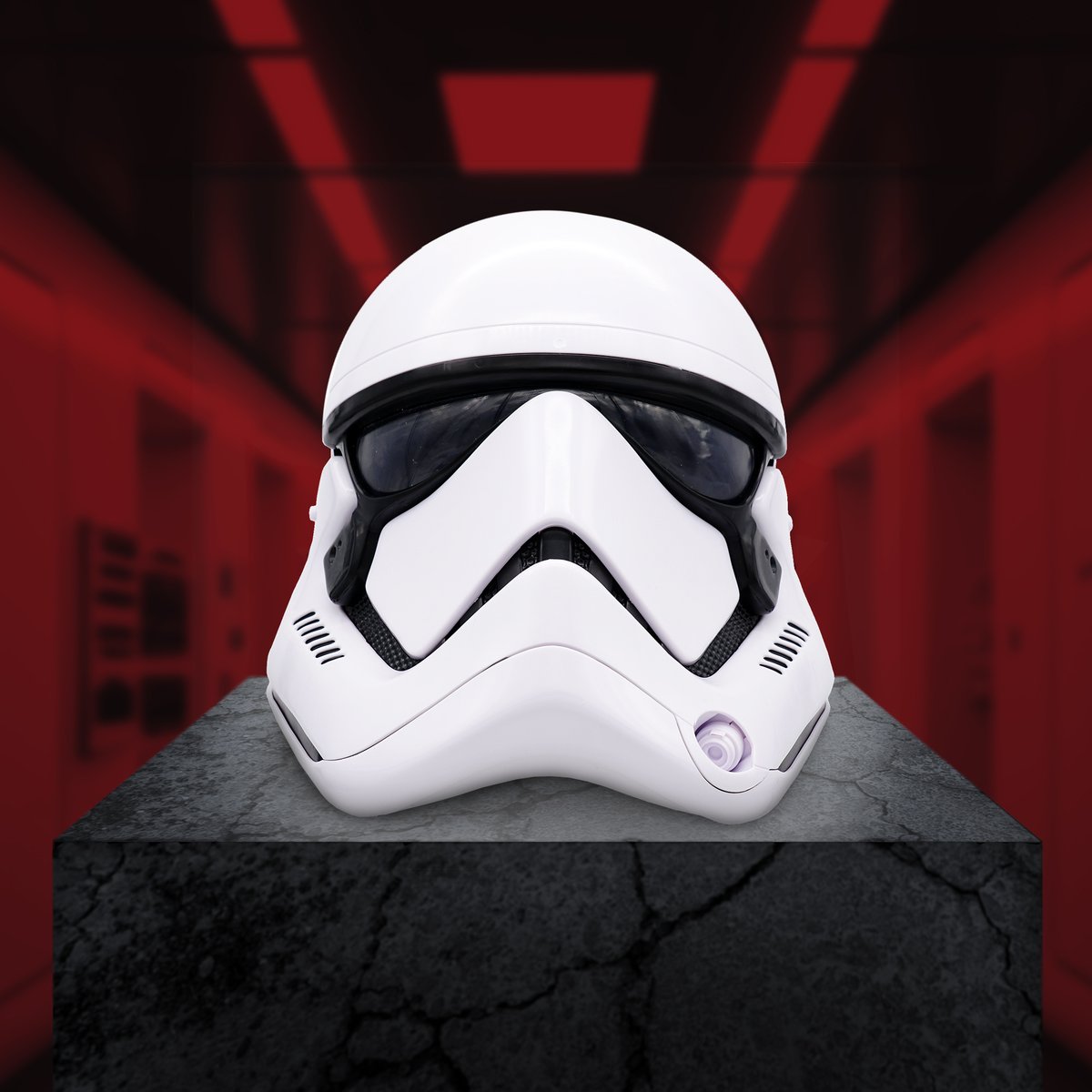 Arriving tomorrow at 8AM PT from Star Wars: Galaxy's Edge! Defend the Empire with the First Order Stormtrooper Helmet, equipped with sound effects and voice-changer. di.sn/6015OC8qd