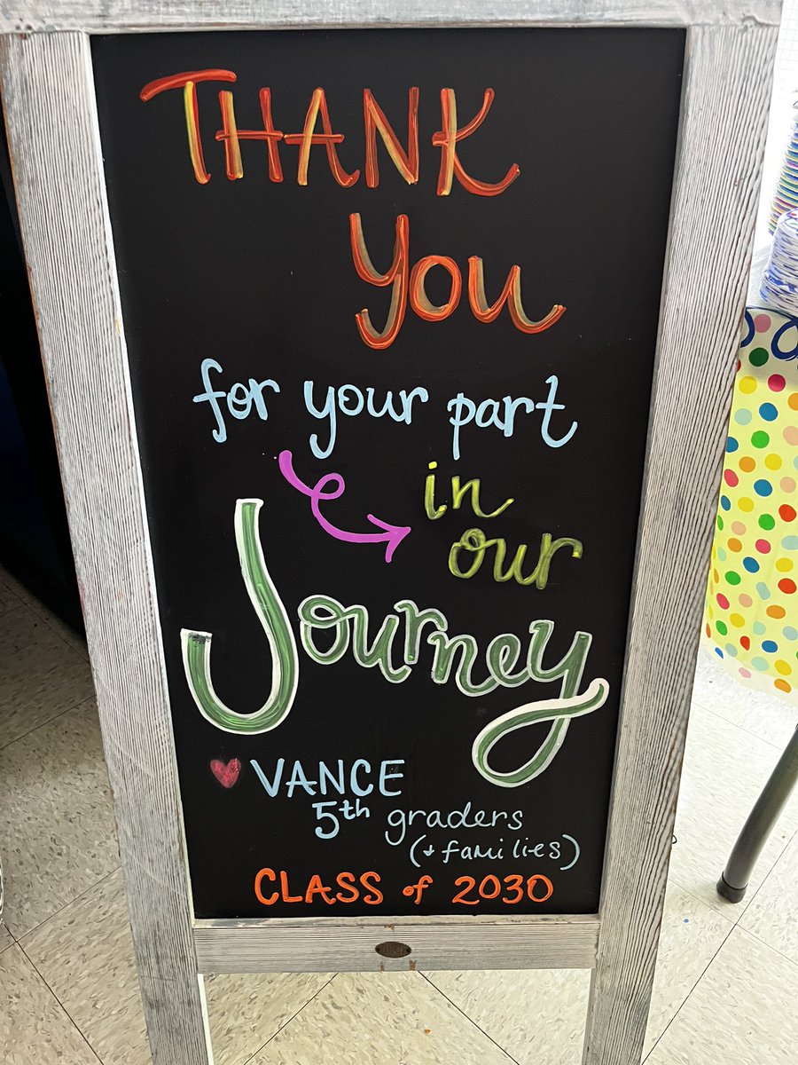 apvances's tweet photo. Thank you to Vance 5th graders &amp; families for the staff lunch today. We have enjoyed watching your children learn and grow.  Good luck as you venture to middle school. Once a Panther always a Panther. https://t.co/9btfPlHbwK