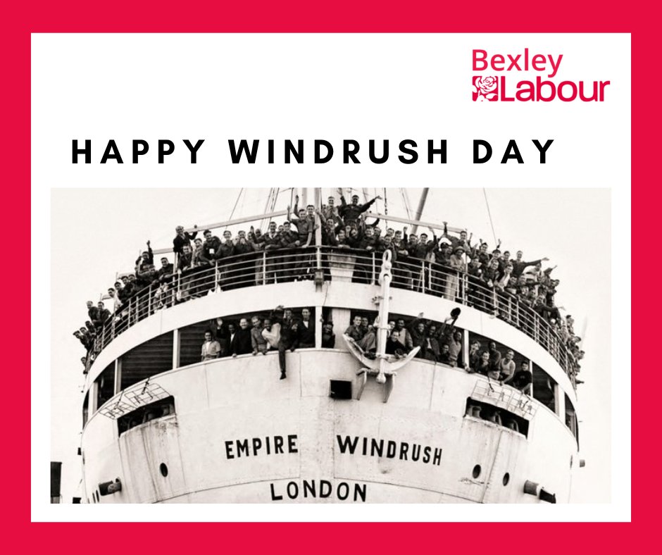 Today marks 75 years since the HMT Empire Windrush arrived in the UK. We honour the Windrush generation & the HUGE contributions they have made to Britain. They are woven into the fabric of our history & we are commited to the fight for justice & compensation #WindrushDay2023