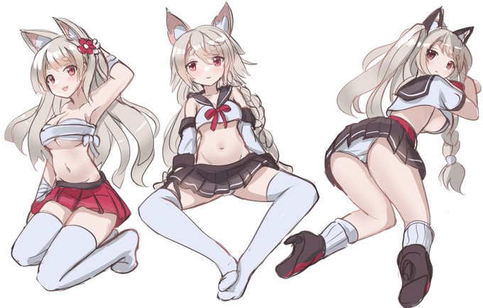 いろいろのアズレンの夕立

描いたことないですから、描いてみたかったです～ 