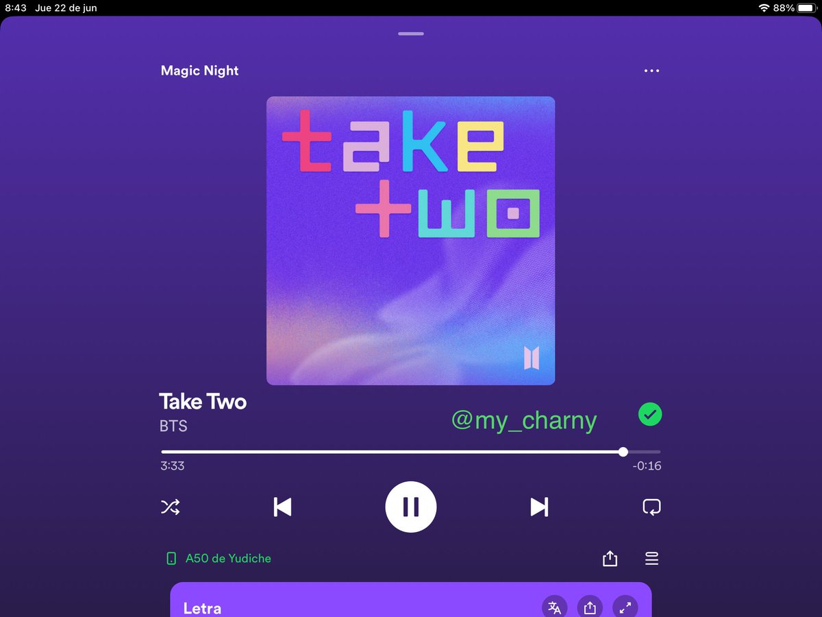 my_charny's tweet photo. Gracias por invitarme
BTS IS BACK
TAKE TWO FOR TAKE TWO
#TakeTwoOutNow
#LetsTakeTwoAgain
#TakeTwoAgain
@BTS_twt
Chicas, se unen
♡ @Mari130613_OT7
♡ @cris_amorxbts
♡ @perlaBTS3
♡ @mimamoguel https://t.co/kZA0xTR0l7