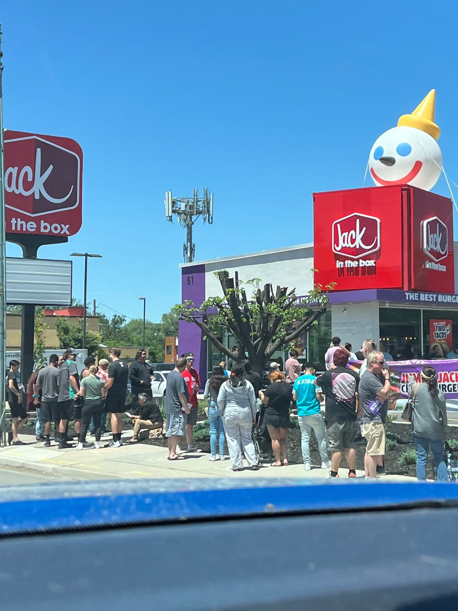 If fast food isn’t addictive, explain to me why anyone would wait in a line like this just for the opening of a store.