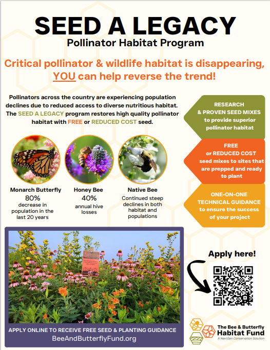 TBFredricks's tweet photo. @Bayer4Crops is proud to partner with the @beebutterflyorg to grow their Seed a Legacy program into more states each year, helping #honeybee, #monarch, and all #pollinators thrive.

#PollinatorWeek2023

https://t.co/vDrF6cf5XM https://t.co/pfe5csSQkz