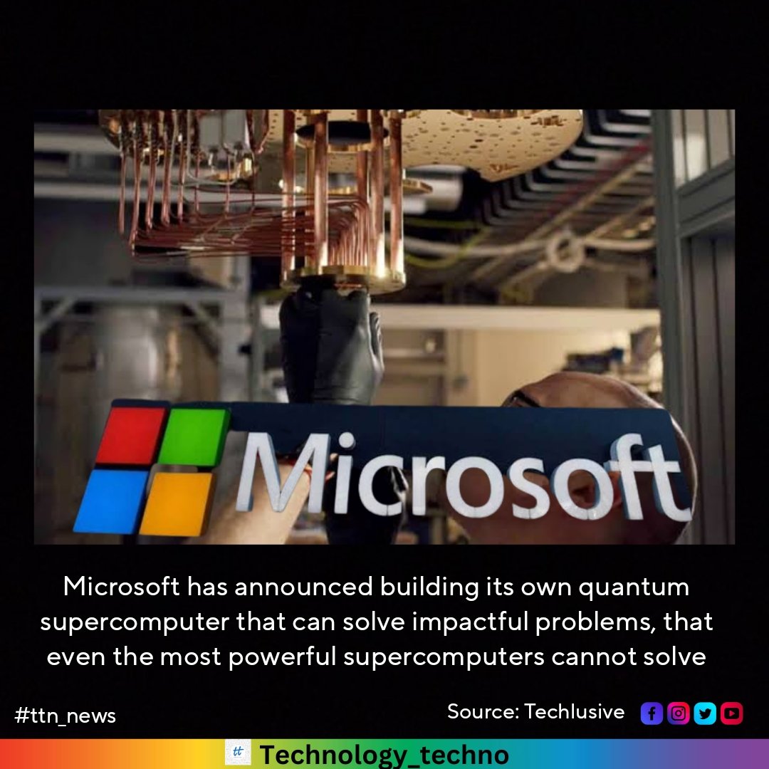#Microsoft #QuantumComputer #supercomputer #technology #ttn_news