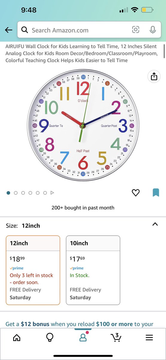 Anybody not have an analog clock in their classroom?!? ✋🏻 I found this on <a href="/amazon/">Amazon</a> and I’m obsessed! 

Post something that is a big WANT in your classroom! 

amazon.com/hz/wishlist/ls… #clearthelist2023 #postforpencils 

‼️‼️UNDER $20 ‼️‼️