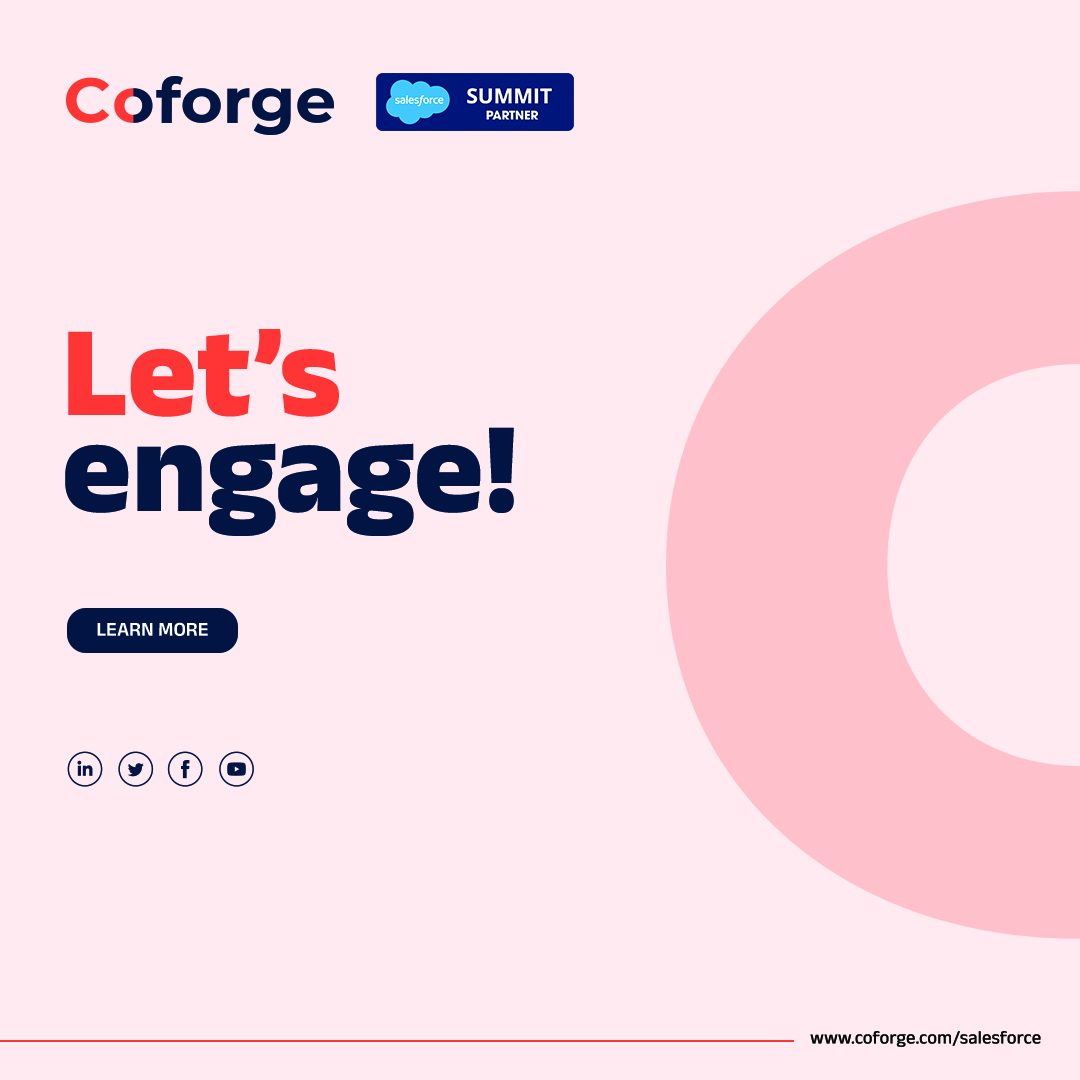 Coforge_Tech's tweet image. Explore our #SalesforceSolutions, designed to transform enterprise-scale mortgage and lending. Say goodbye to fragmented data as you experience the power of Salesforce #Customer360, a single source of truth for all mortgage and lending journeys.