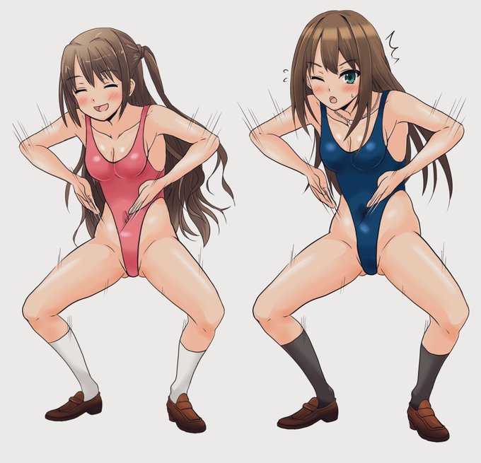 今回はデレマスな2人のハイグレでお茶を濁して行こう_(:3」z)_最近、残業続きでなかなか手がつかない 