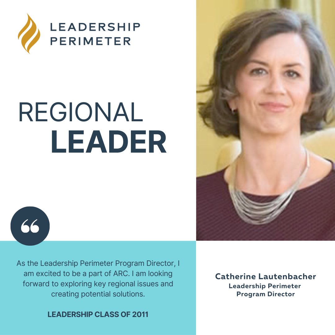 PerimeterLeader's tweet image. 🌟🎉 Thrilled to announce our very own Catherine Lautenbacher has been selected by the @AtlantaRegional Commission (ARC) for their prestigious Leadership Institute Class of 2023! No doubt about it, she’s an exceptional community leader! 🥳
#SandySprings #Dunwoody #Brookhaven