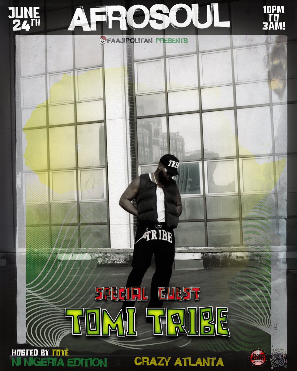 faajipolitan's tweet photo. This Saturday! Fààjipolitan wayy Ni Nigeria 🖤🦅🇳🇬 https://t.co/rA3dKfN6FO