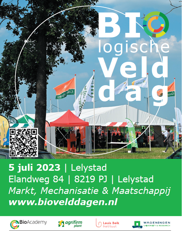 Demonstraties en #veldworkshops, presentaties door #mechanisatiebedrijven en de nieuwste #rassen en #gewascombinaties. Bezoek ook gratis de #BioVelddag! Met ochtendprogramma voor zowel landbouwadviseurs als veehouders.  
Check 't programma👇of via QR code
bioacademy.nl/uploads/Biovel…