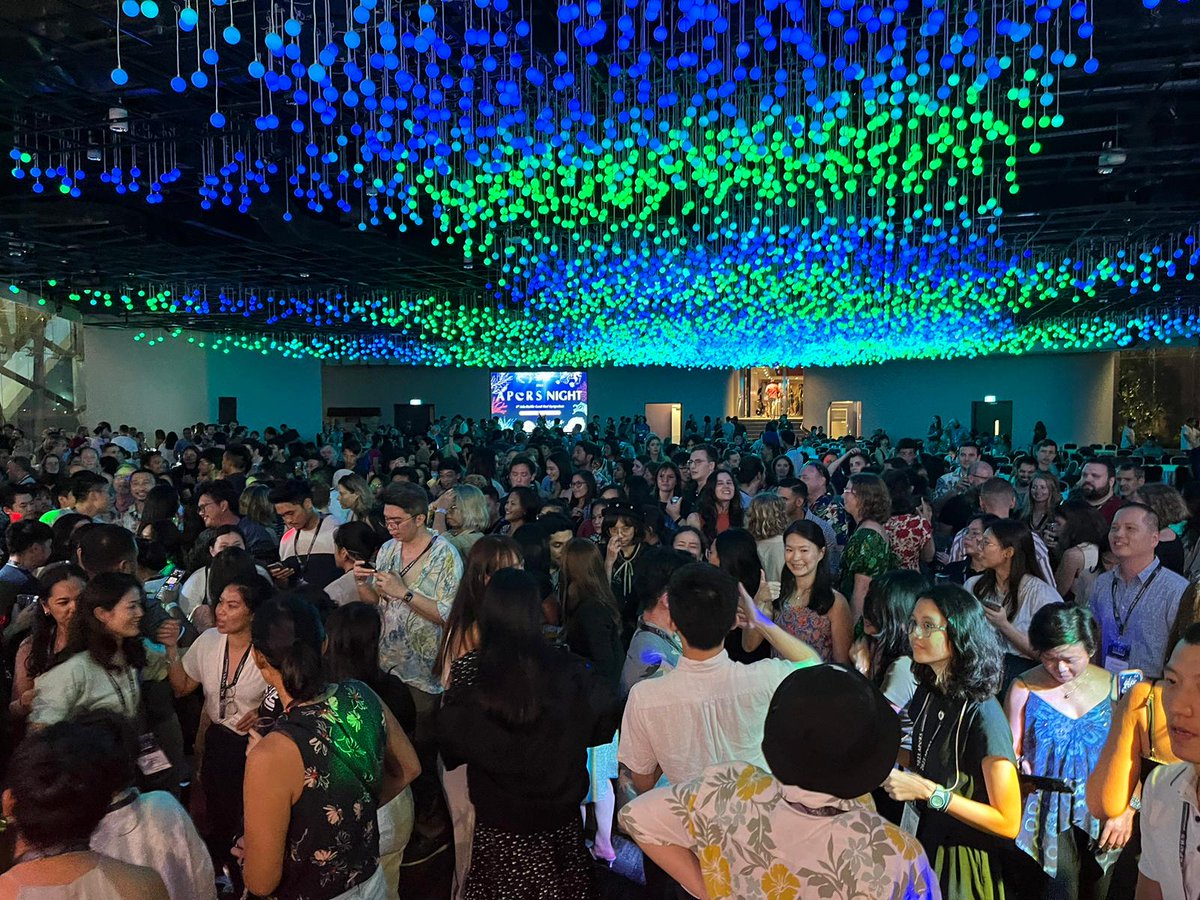 Thank you everyone for a fantastic evening at <a href="/apcrs2023/">APCRS2023</a> Banquet Night! We look forward to our final conference day tomorrow! 🥺

#APCRS2023 #CoralReefs #Singapore #bittersweet