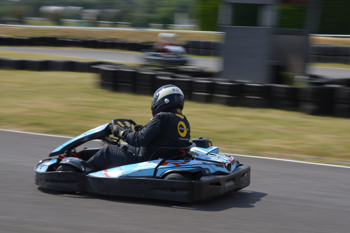 MotorvationPR's tweet photo. Fabulous day supporting @brm_racing  at @HillF1's Karting Festival yesterday raising money for @halowproject.  William I'Anson was our nominated driver in the Sky Sports Digital Team and BRM presented  Halow with a cheque and a copy of “Racing for  Britain” for auction. https://t.co/qzD6IrFQ9r