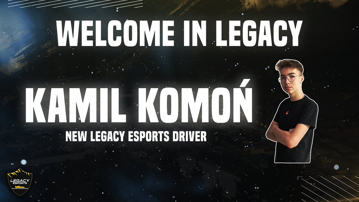 ✍️ Come on! <a href="/Kamil_Komon/">Kamil Komoń</a> joins our roster for F1 23! 

🇵🇱 Kamil was one of the fastest Polish drivers in previous editions of F1, and in the last few months he has made an amazing comeback and completely dominated SOL F2!

#LegacyEsports #F123