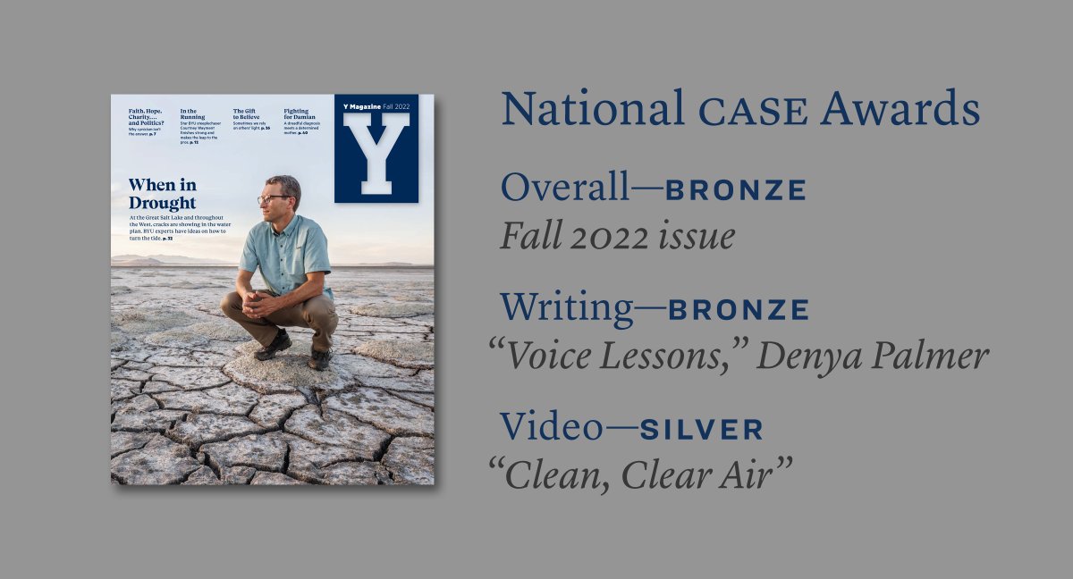 byu_bc's tweet photo. Congratulations to the @ymagazine_byu team for receiving three national @CASEAdvance awards this year! https://t.co/v4qJjzgOlX