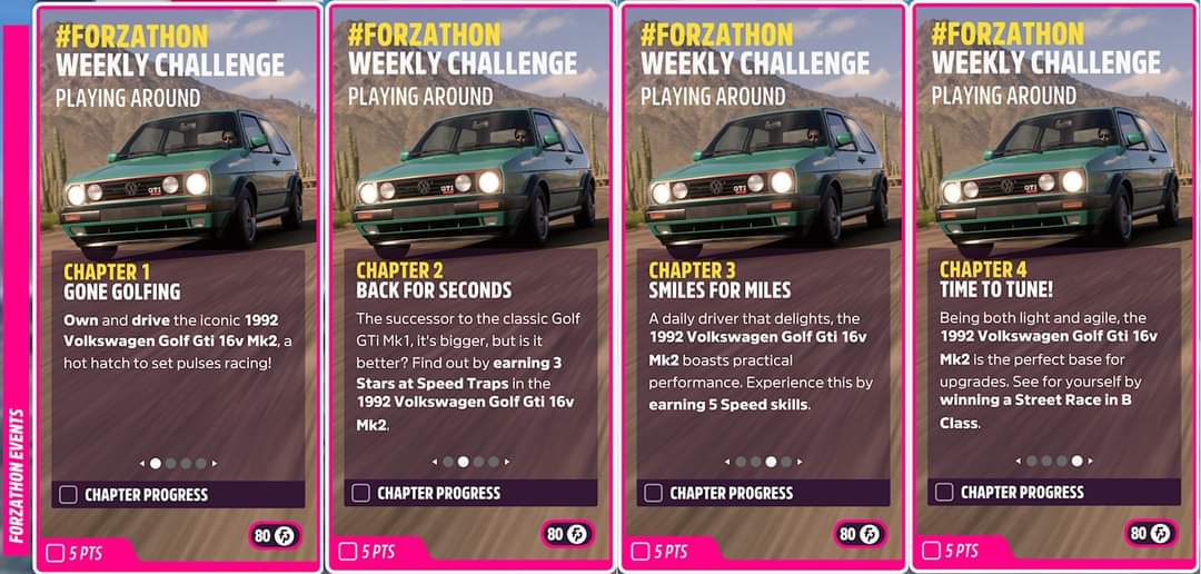 @TypeHardFark @Ich_Ichens Summer also provides points towards attaining the Series 22 completion rewards as follows:

Pagani Huayra BC (80 Pts)

’23 FD #64 Forsberg Racing Nissan Z (New) (160 Pts)