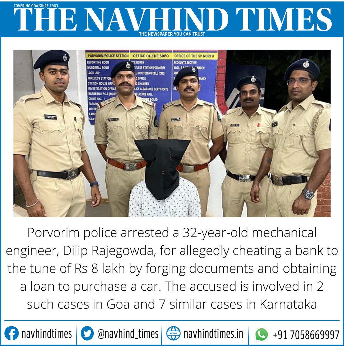 Navhind_Times's tweet photo. #crimenews #bankfraud #NavhindTimes #GoaNews https://t.co/eSopqdgI9m
