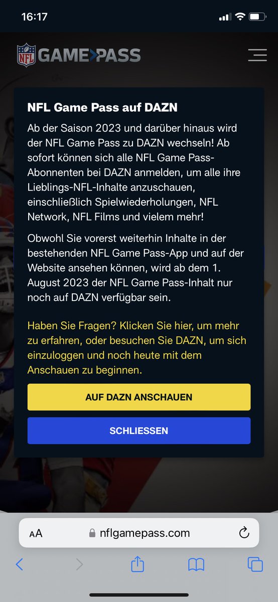 KJK831's tweet photo. @RNBWCV Heißt das, dass man in Deutschland den Game Pass zukünftig ausschließlich über DAZN buchen kann? https://t.co/fInqb6XLpS