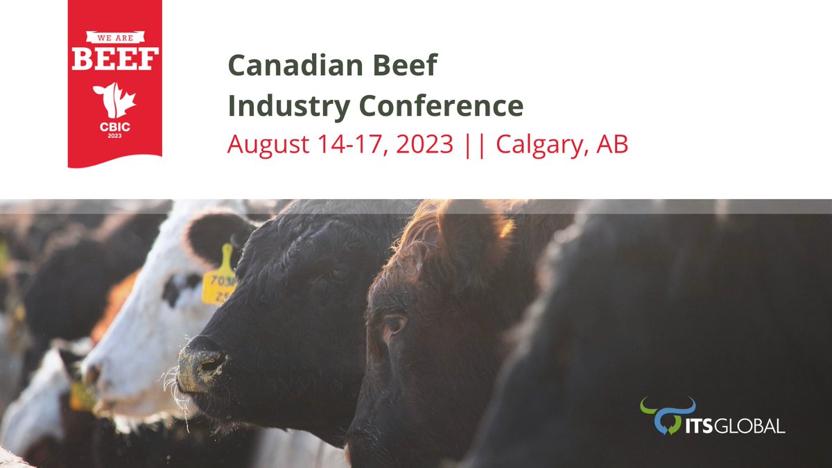 ITSLivestock's tweet photo. 🇨🇦 @CDNBeefConf is coming up August 14-17 in Calgary, AB!

We'll be there to showcase all the ways ITS software helps #cattlefeeders boost their bottom line 📈

See what's on the agenda and register online 👉 https://t.co/tGNJK6mJyd

#ITSGlobal #FeedlotSoftware #CDNBeefConf2023 https://t.co/dA9U9NeWBw