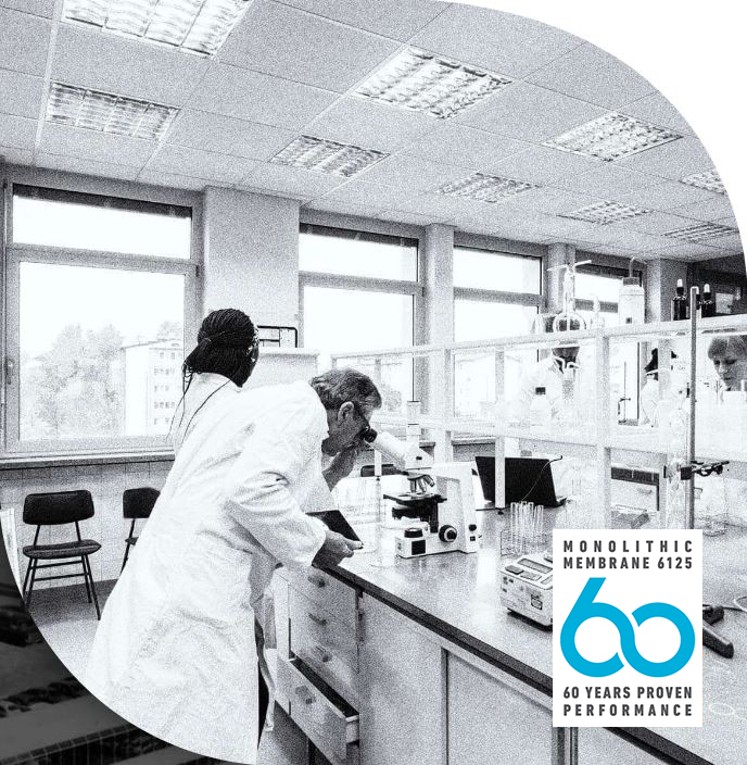 Hydrotech6125's tweet image. Monolithic Membrane 6125® is turning 60 years old! MM6125®, the industry’s first hot fluid-applied rubberized asphalt, retains the original formulation from Uniroyal’s outstanding waterproofing membrane developed in 1963. Discover the evolution: hydrotechusa.com/mm6125-60-year… #hydrotech
