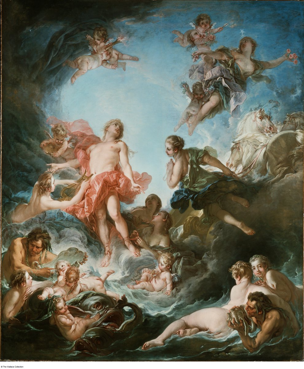 On a recent visit to the Wallace collection in London, I viewed this Boucher masterpiece, The Rising of the Sun. Thus began a search for the most evocative images of the rising sun featuring Auroro and/or the sun god Apollo. Stay tuned for daily bursts of loveliness.