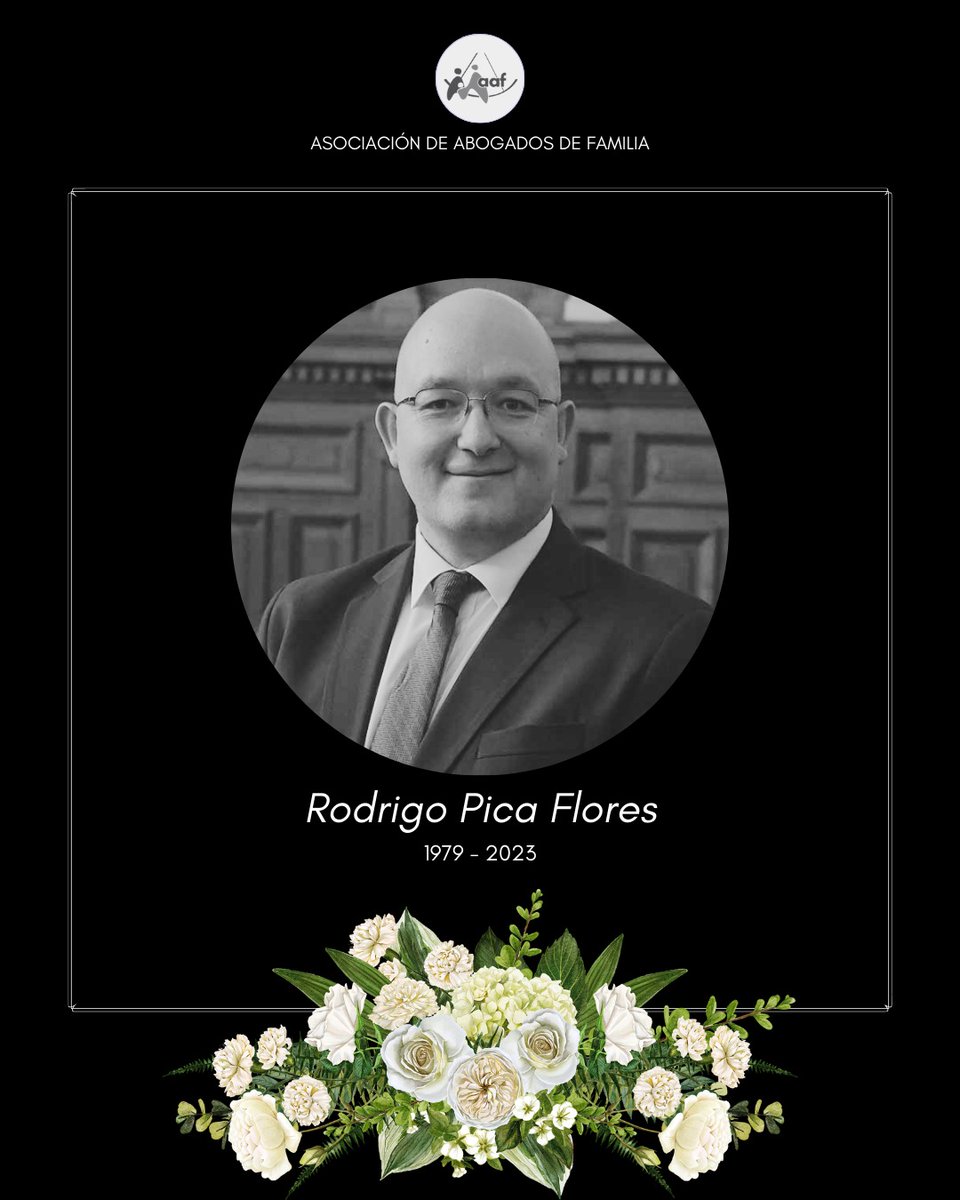 aaf_cl's tweet photo. Nos unimos al pesar por la partida del colega Rodrigo Pica Flores. https://t.co/GfCK2rK68T