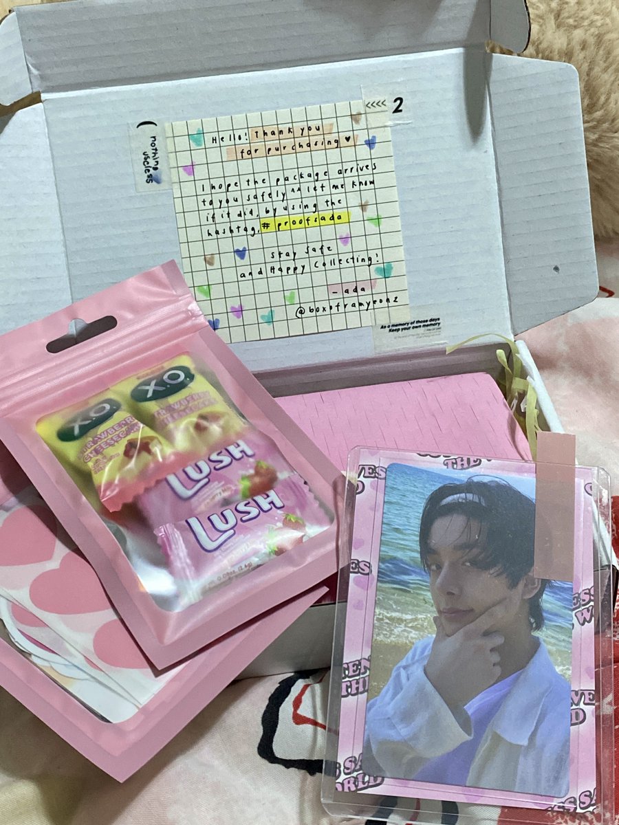 sunjakebuys's tweet photo. LOVE MAIL 
— feedback ; jake pogi pc
hi @boxoframyeonz! ♡ jake pogi arrived safely! thanks for packing them securely and for the cute freebies hihi 🍧
꒰ 🍥 #proofsada #gastosniazmalala ꒱ https://t.co/EEsJ6SI0ri