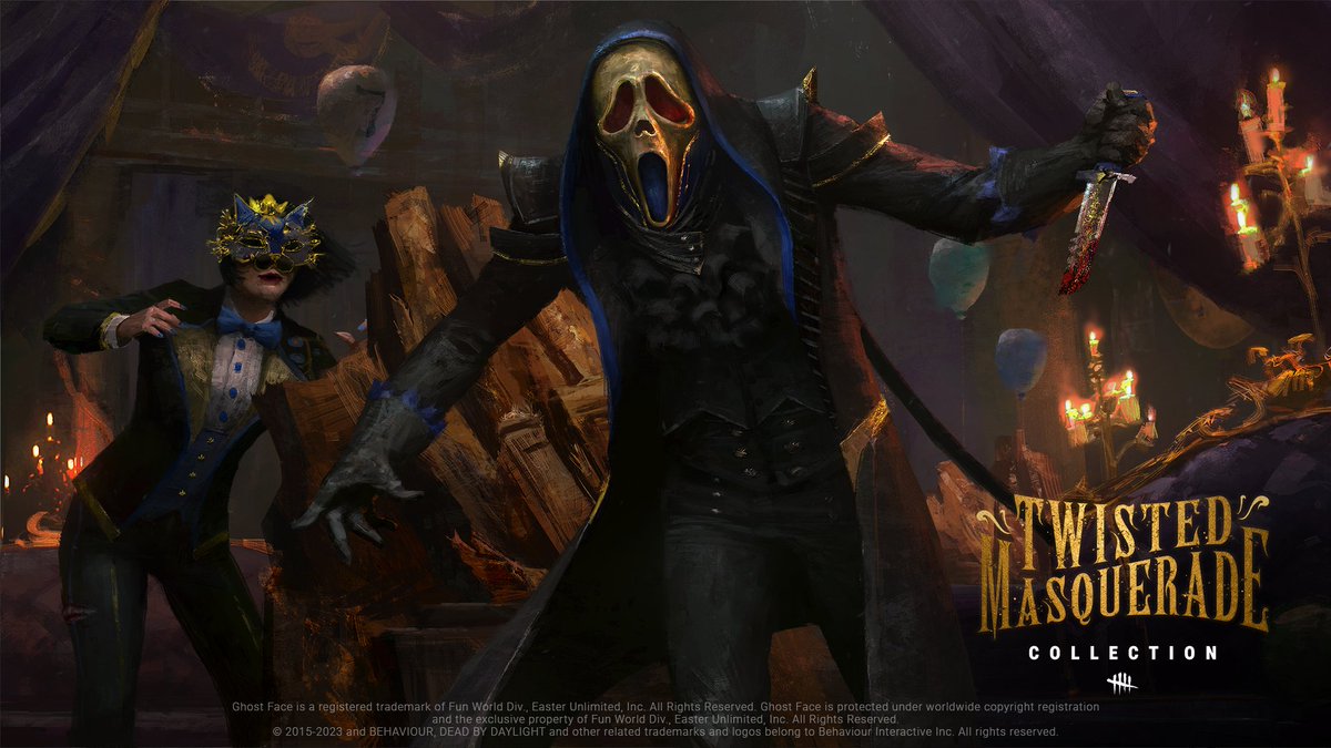 BearerineTV's tweet photo. To celebrate the start of the Twisted Masquerade event I am doing an Anniversary Feng Min Cosmetic Giveaway! 

To enter:  
1) Follow @BearerineTV @DeadbyDaylight 
2) Like &amp; RT this tweet 
3) Tag 3 friends 

 Announcing the winner in 24 hours, see you #intothefog https://t.co/DadxXY0ORE