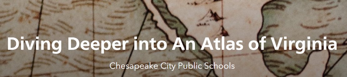 gchribar's tweet photo. Delighted to meet dedicated and innovative teachers of Chesapeake Schools in exploring the interactive maps of An Atlas of Virginia. Great ideas for the use of online maps to support student engagement and thinking in many subjects!!! https://t.co/Ef8CwHlkWB