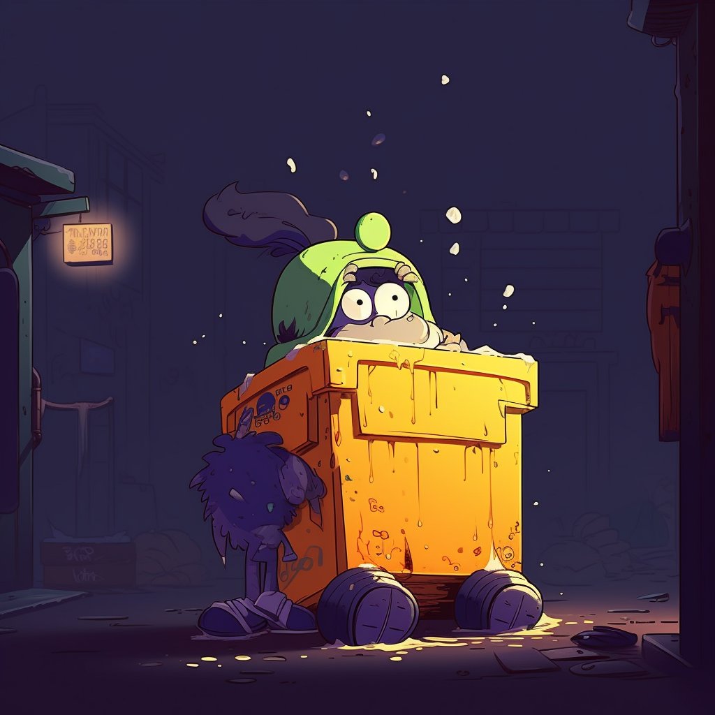 PPT_Eth's tweet photo. My @GarbageFriends companion for the Garbage Companion project at #GarbageUniversity 
Check this out guys 🗑️🗑️
@MotionMarkus @OozeFriend @TokenframeNFT @jerezizzz @YoDontMentionMe @ToNiOiLLuSiOn https://t.co/rNSz26GitT