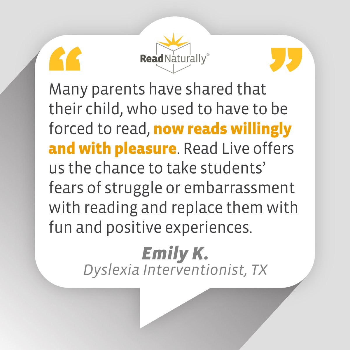 ReadNaturally's tweet photo. Build confident, lifelong readers with Read Live! Read Live uses strategies that align with the #ScienceOfReading to deliver measurable results for struggling and developing readers of all ages. Learn more at https://t.co/zF3RYHVr3q
#ReadLive #Education #ReadingIntervention https://t.co/hWrTbKy1v6