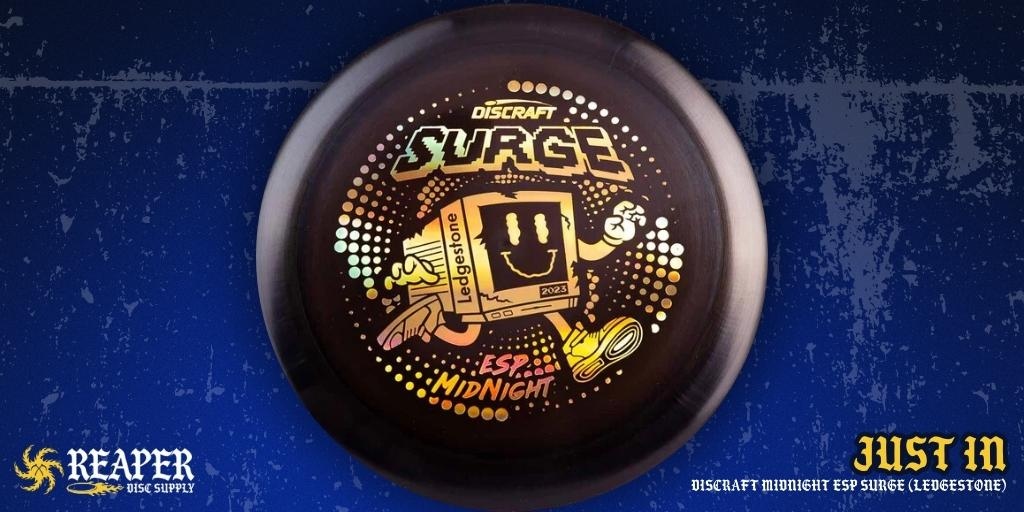 Empower the disc golf scene with skill 🌑 Boost your performance with Discraft Midnight ESP Surge (Ledgestone). Ultimate precision now within reach 👊 reaperdiscs.com/products/discr…