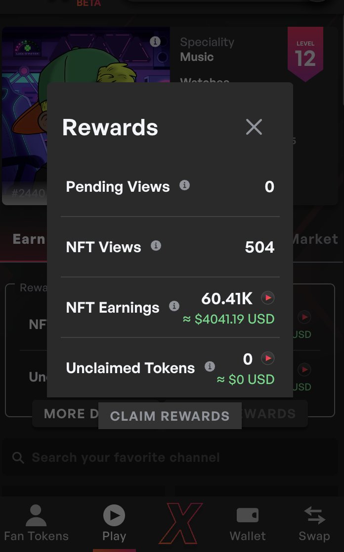 Cryptoherooo's tweet photo. My #Watch2Earn earnings update
πΊWatched YouTube-vids: 504
π΅Gross earnings: $4041
With my net earnings i got back the investments of 1 rare, 1 common & 1 basic nerd, so these 3 Nerds are helping me now to refinance my 2nd rare #NerdNFT faster. π
@XcademyOfficial $PLAY $XCAD https://t.co/NaMQtwBhtr