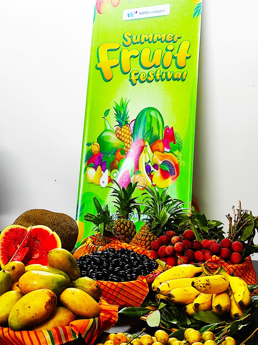 WPDevTeam's tweet image. 🥳 Celebrating Summer Fruit Fest 2023!

WPDeveloper organised a week-long summer fruit fest with a HUGE variety of delicious seasonal fruits; the entire team had an amazing week filled with sweet &amp;amp; savoury fresh summer delights! 🥭🍍

#LifeAtWPDeveloper #FruitFest
