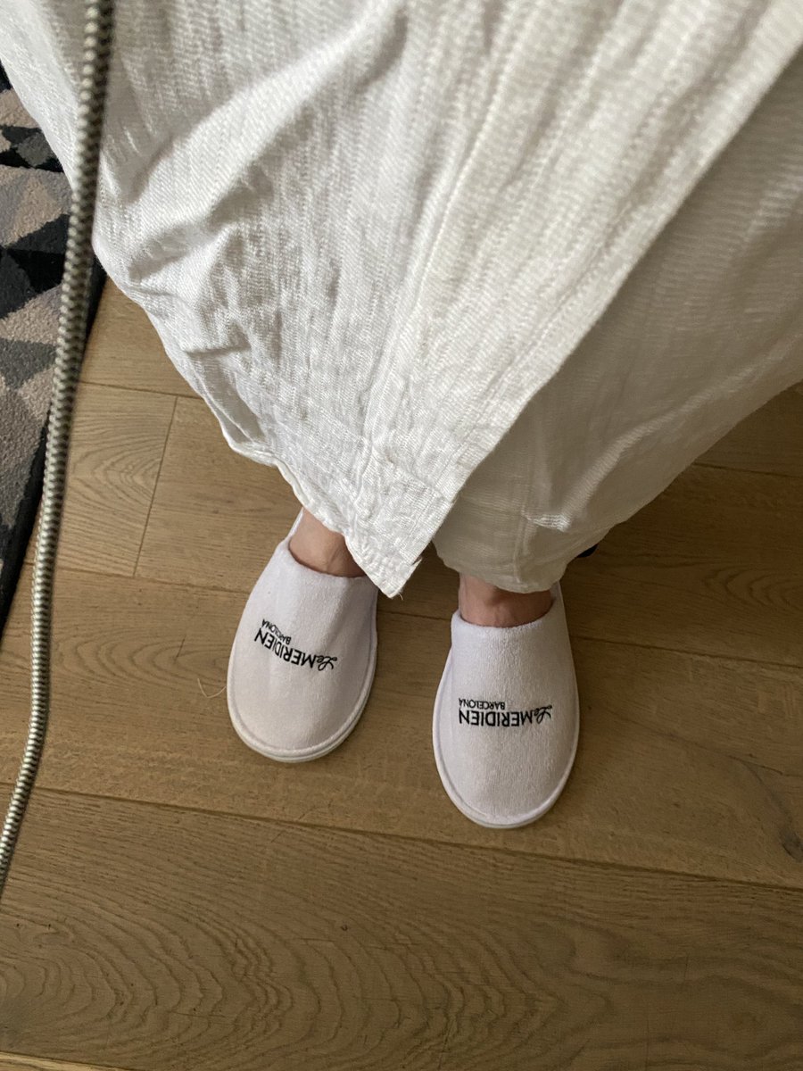 Gotta love a hotel with great slippers … <a href="/LeMeridan/">Le Meridan</a>