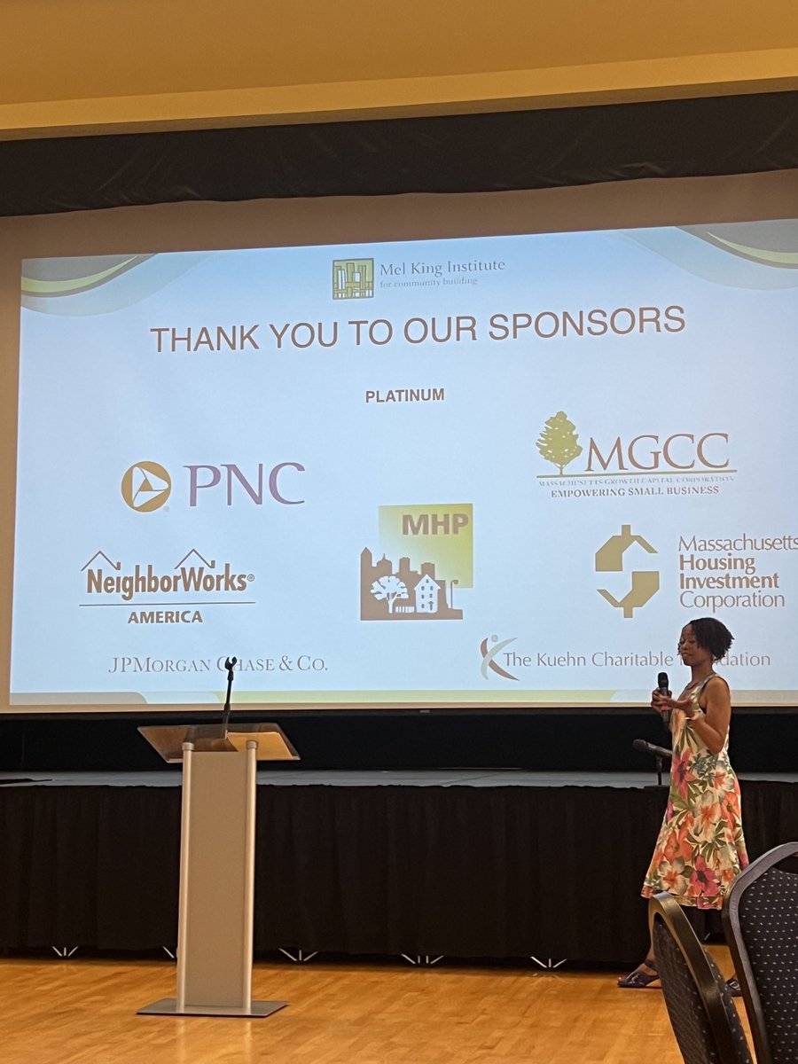 Proud sponsor of @MKInstitute 14th Annual Breakfast today. Here celebrating the life of Mel King who worked tirelessly for community development in the Commonwealth.
