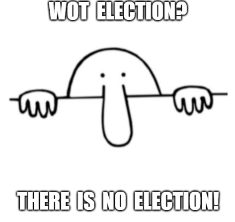 The #LiarInChief is panicking big time. I do not think he will be able to keep his festering facial vulva shut, or his stinking baby fingers off his keyboard without disclosing evidence at some point in the near future.
Of course there is also the fact there is NO election yet.