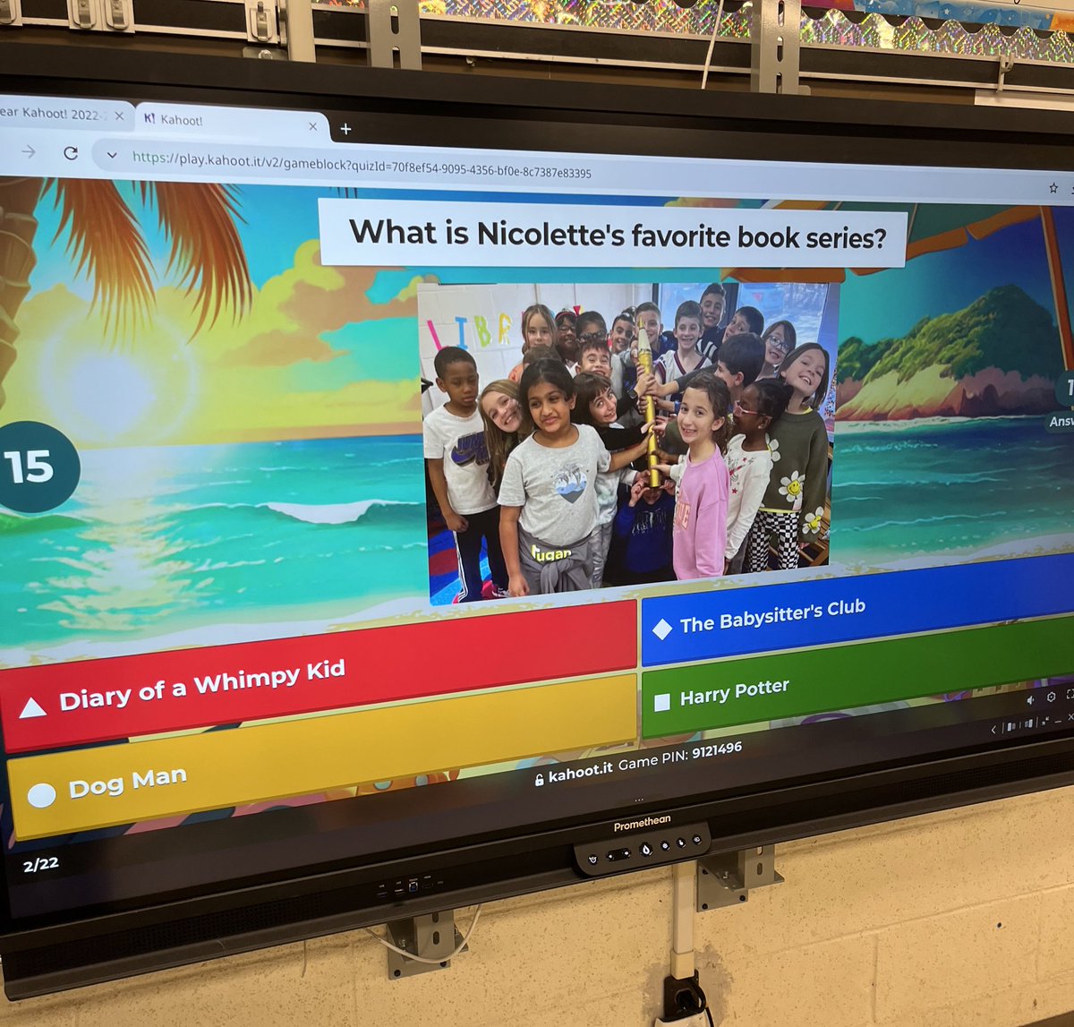 MrsMcGurl's tweet photo. Ending the year with a @Kahoot to see how so much we learned about each other this year! I am going to miss this group of almost 4th graders! Happy summer! 😎 @FJDugan @MTPSNJ https://t.co/k1DvjYSU9r