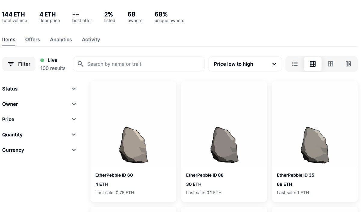 Crypto_Sisters's tweet photo. It's rock season... 😍🔥🔥 and there are only 3 OG #Etherpebbles listed... 

https://t.co/AJ0TGBfAwg https://t.co/2V2sZLWWJp
