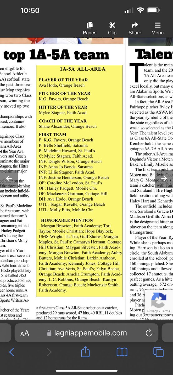 AL Fury Platinum 2024 (@al_furyplatinum) on Twitter photo ๐ฅALL-AREA๐ฅ First Team <a href="/Madelin00443970/">Madeline Howard</a> <a href="/MikaylaBaumgar1/">Mikayla Baumgartner</a> <a href="/JesslynGordon/">Jesslyn Gordon</a> Honorable Mention <a href="/MorganMaples3/">Morgan Maples</a> <a href="/BeebeFalyn/">Falyn Beebe</a> <a href="/BreleighCorley/">Breleigh Corley</a> <a href="/AcreeAnastasia/">Anastasia Acree 2024</a> <a href="/hannahnewport12/">Hannah Newport</a> <a href="/farleyharris4/">Farley Harris</a>
CONGRATS GIRLS!! #platinumproud <a href="/FuryPlatinum/">FuryPlatinumSoftballClub</a> ๐ฅALL-AREA๐ฅ First Team <a href="/Madelin00443970/">Madeline Howard</a> <a href="/MikaylaBaumgar1/">Mikayla Baumgartner</a> <a href="/JesslynGordon/">Jesslyn Gordon</a> Honorable Mention <a href="/MorganMaples3/">Morgan Maples</a> <a href="/BeebeFalyn/">Falyn Beebe</a> <a href="/BreleighCorley/">Breleigh Corley</a> <a href="/AcreeAnastasia/">Anastasia Acree 2024</a> <a href="/hannahnewport12/">Hannah Newport</a> <a href="/farleyharris4/">Farley Harris</a>
CONGRATS GIRLS!! #platinumproud <a href="/FuryPlatinum/">FuryPlatinumSoftballClub</a>