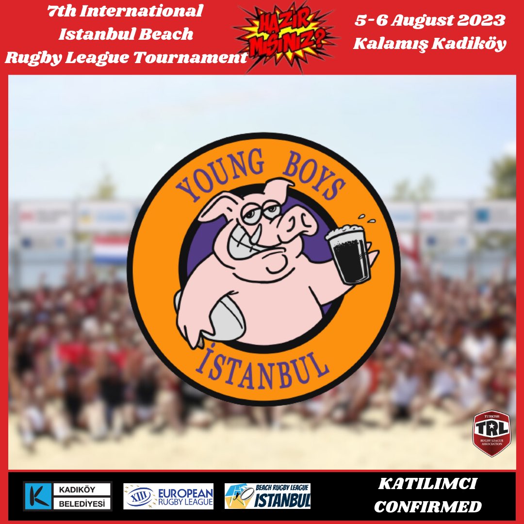 ISTANBUL BEACH
RAGBİ LİG TURNUVA
KATILIMCISI : MEN’S 
YOUNG BOYS ISTANBUL 

@beachrugbyleague
Young Boys Istanbul 

#rugby #rugbyleague #rugbylife #ragbi #ragbiligruhu #rugbyleaguespirit #eurorugbyleague
#lig13 #13lig #13ragbilig #ragbixiii #turkishrugbyleague #youngboys