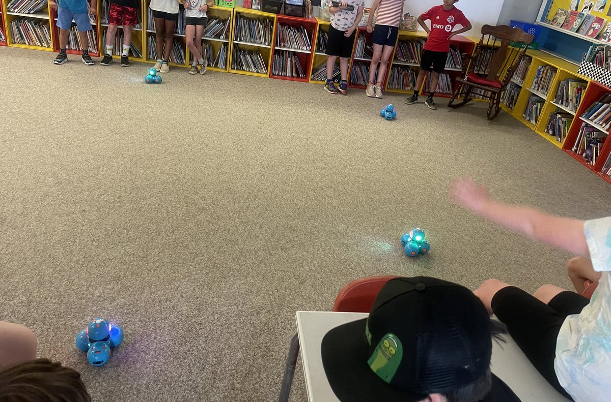 Laura Beveridge (She/Her/Elle/La) (@mmebeveridge) on Twitter photo Today we got to put all of our coding learning together by coding with Dash! <a href="/WonderWorkshop/">Wonder Workshop</a> thanks Mme Tzatzanis for teaching us and letting us have a giant dance party with our robots in the library! <a href="/RHMcGregorES/">R.H. McGregor Elementary School</a> Today we got to put all of our coding learning together by coding with Dash! <a href="/WonderWorkshop/">Wonder Workshop</a> thanks Mme Tzatzanis for teaching us and letting us have a giant dance party with our robots in the library! <a href="/RHMcGregorES/">R.H. McGregor Elementary School</a>