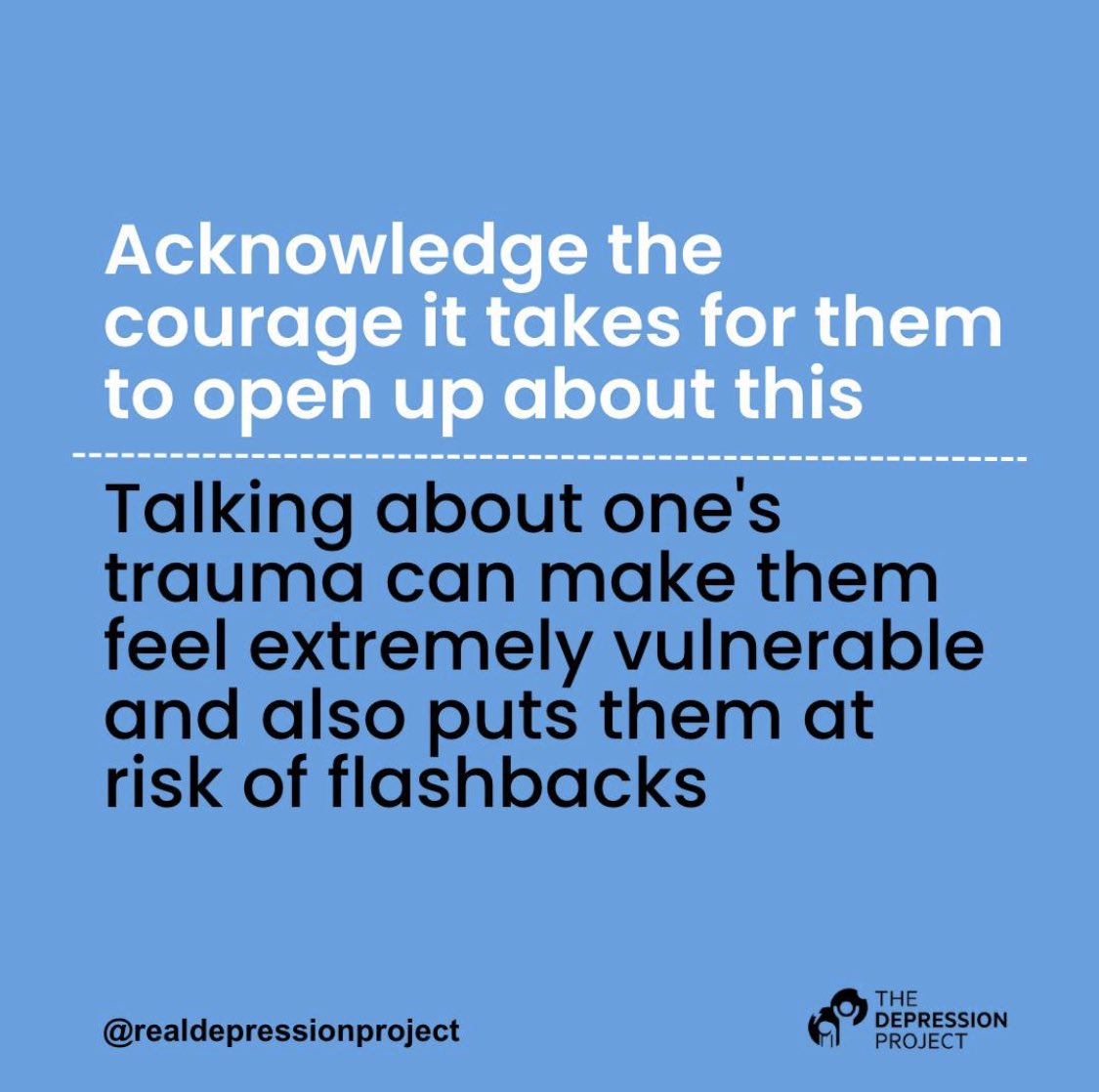 HWC_WV's tweet photo. We love this compilation of recommendations from #TheDepressionProject ✔️ Childhood trauma affects people mentally and physically in the short and long term. This is a great reminder to hold space for those individuals in your life. ⚠️ https://t.co/Z6N06Hr7Kt