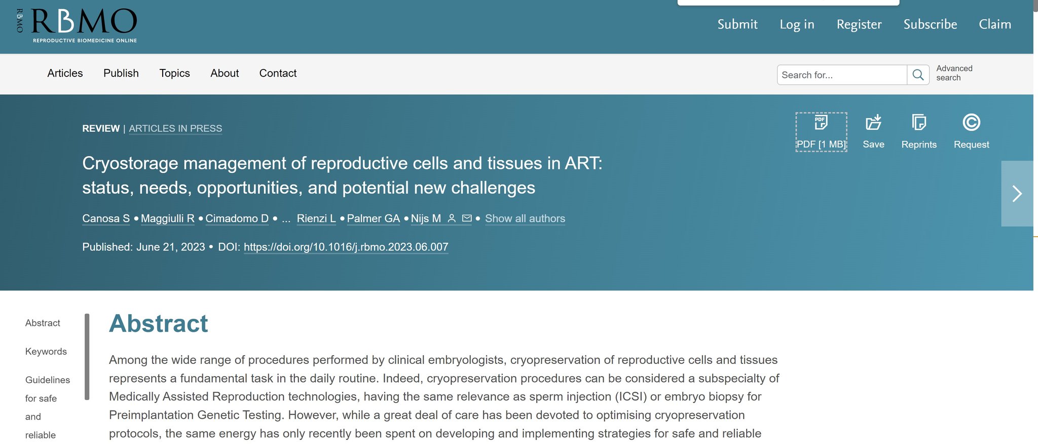 Biomedicines  July 2023 - Browse Articles