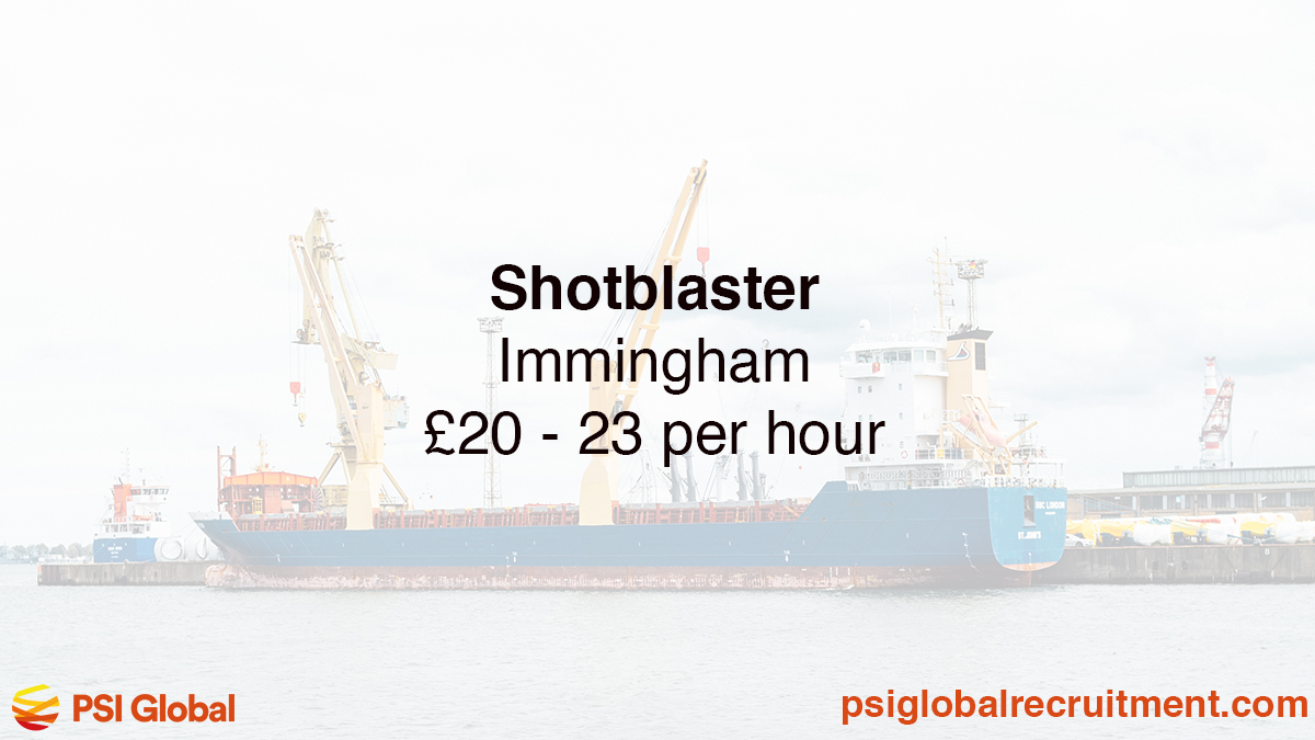 Job Alert: Our Industrial Services team are recruiting a Shotblaster for work in Immingham starting 26 June. Call our team on 01512943007 to discuss further, or visit our website to apply now 👉 ow.ly/Ao0p50OUWXr @JCPInLincs #ImminghamJobs #ConstructionJobs #IndustrialJobs
