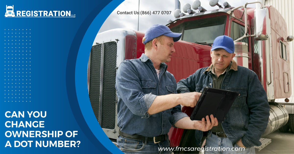 getUSDOTnumber's tweet image. Are you considering changing ownership of your DOT number? It's important to understand the process and requirements. Learn more here: bit.ly/3Hbp42s #DOTnumber #ownershiptransfer #truckingcompliance #FMCSAregistration