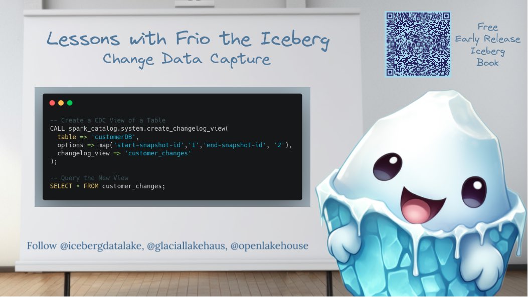 Learn about new CDC features in this post: linkedin.com/posts/learnice…

#ApacheIceberg #DataEngineering #DataLake #DataLakehouse #DataWarehouse