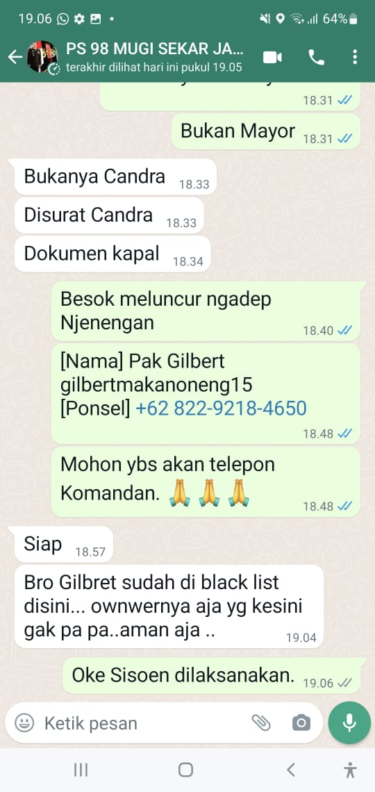 Gilbert Makanoneng (@ibetmakanoneng) on Twitter photo Lucu kinerja dri polri ditpolair Maluku Utara yg mem blacklist orang tanpa alasan.. Apakah ini gara2 storan yg sdh tidak sy lakukan?? <a href="/ListyoSigitP/">Listyo Sigit Prabowo</a> <a href="/Polair_Baharkam/">POLAIRBAHARKAM POLRI</a> Lucu kinerja dri polri ditpolair Maluku Utara yg mem blacklist orang tanpa alasan.. Apakah ini gara2 storan yg sdh tidak sy lakukan?? <a href="/ListyoSigitP/">Listyo Sigit Prabowo</a> <a href="/Polair_Baharkam/">POLAIRBAHARKAM POLRI</a>