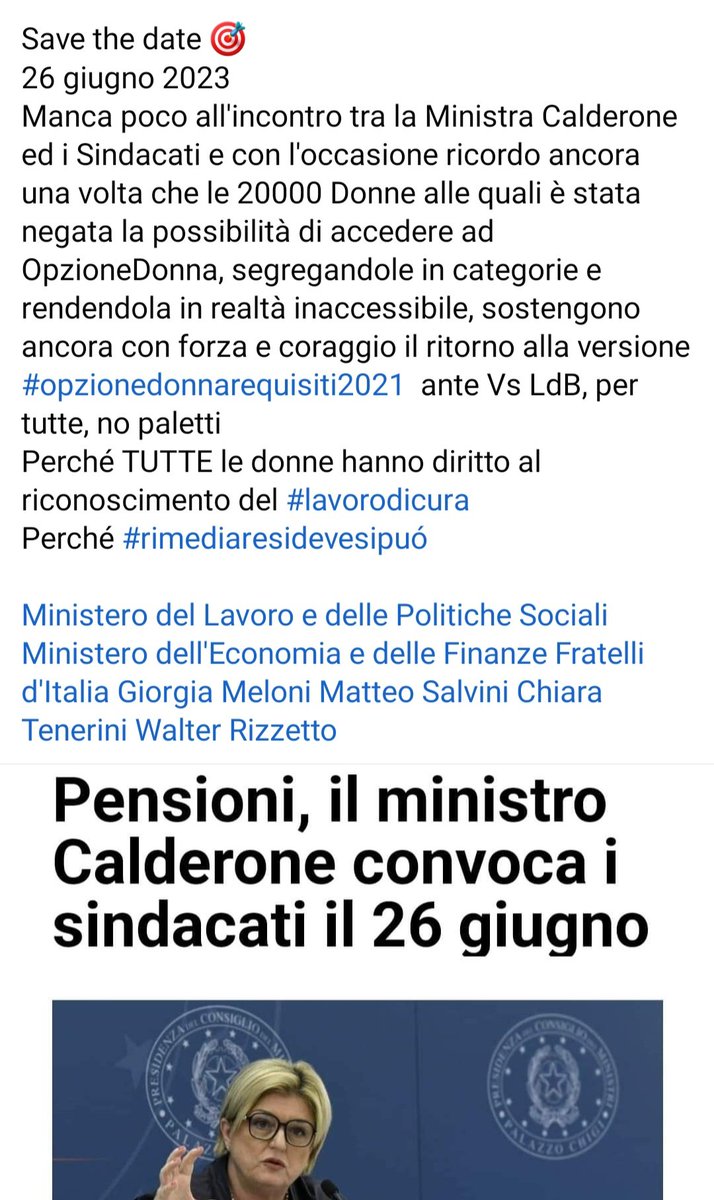 #ilCODSnondemorde 
#opzionedonnanessunaesclusa
#opzionedonnarequisiti2021