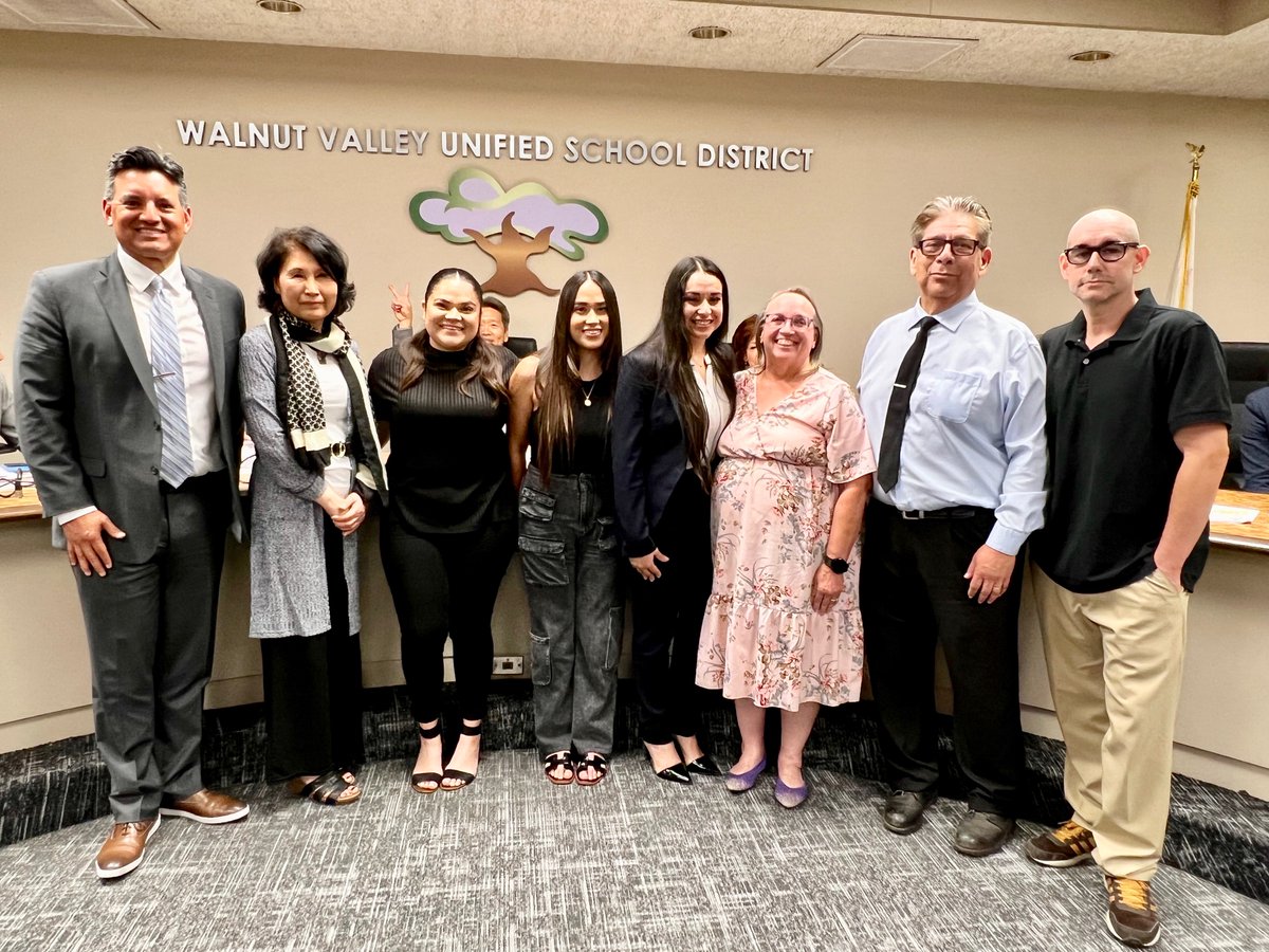 Welcome to Walnut Valley! During the June 21 meeting, the Board of Trustees appointed Susan Ibarra as the new Director of Fiscal Services. #WVUSDProud #WarmWelcome