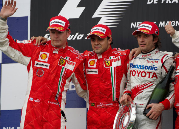 Há 15 anos Felipe Massa (Ferrari) venceu o GP FRANÇA 2008. Kimi Raikkonen (Ferrari) foi o 2º e Jarno Trulli (Toyota) o 3º.

#GPFranca2008 #F1Franca08 #CircuitMagnyCours #LewisHamilton #FelipeMassa #KimiRaikkonen #FernandoAlonso #F1Classic #Formula1 #FrenchGrandPrix #2008F1Season